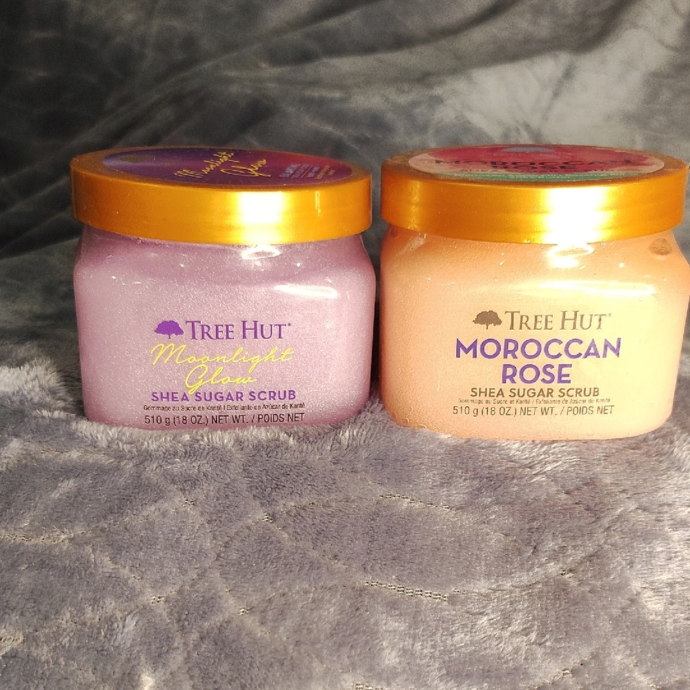 Tree Hut Shea Sugar Scrub Duo - Moonlight Glow & Moroccan Rose